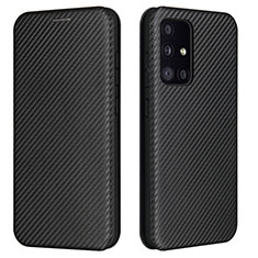 Custodia Portafoglio In Pelle Cover con Supporto L02Z per Samsung Galaxy A52 4G Nero