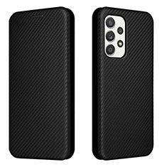 Custodia Portafoglio In Pelle Cover con Supporto L02Z per Samsung Galaxy A53 5G Nero