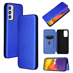 Custodia Portafoglio In Pelle Cover con Supporto L02Z per Samsung Galaxy A82 5G Blu