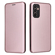 Custodia Portafoglio In Pelle Cover con Supporto L02Z per Samsung Galaxy M13 4G Oro Rosa