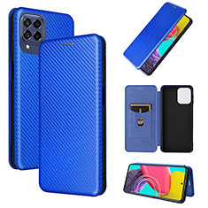 Custodia Portafoglio In Pelle Cover con Supporto L02Z per Samsung Galaxy M53 5G Blu