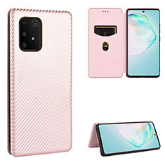 Custodia Portafoglio In Pelle Cover con Supporto L02Z per Samsung Galaxy M80S Oro Rosa