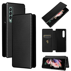 Custodia Portafoglio In Pelle Cover con Supporto L02Z per Samsung Galaxy Z Fold4 5G Nero