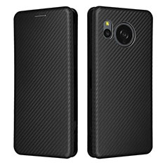 Custodia Portafoglio In Pelle Cover con Supporto L02Z per Sharp Aquos Sense8 Nero