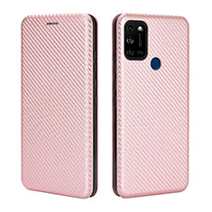 Custodia Portafoglio In Pelle Cover con Supporto L02Z per Wiko View5 Plus Oro Rosa