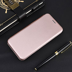 Custodia Portafoglio In Pelle Cover con Supporto L02Z per Xiaomi Poco M2 Oro Rosa