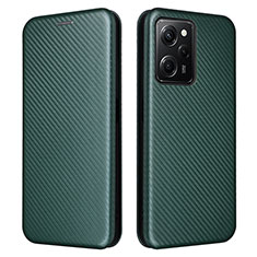 Custodia Portafoglio In Pelle Cover con Supporto L02Z per Xiaomi Poco X5 Pro 5G Verde