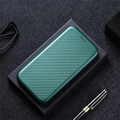 Custodia Portafoglio In Pelle Cover con Supporto L02Z per Xiaomi Redmi 10 Power Verde