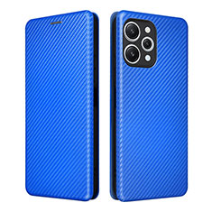 Custodia Portafoglio In Pelle Cover con Supporto L02Z per Xiaomi Redmi 12 4G Blu