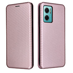 Custodia Portafoglio In Pelle Cover con Supporto L02Z per Xiaomi Redmi Note 11E 5G Oro Rosa