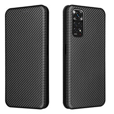 Custodia Portafoglio In Pelle Cover con Supporto L02Z per Xiaomi Redmi Note 11S 4G Nero