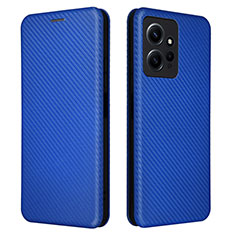 Custodia Portafoglio In Pelle Cover con Supporto L02Z per Xiaomi Redmi Note 12 4G Blu