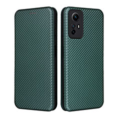 Custodia Portafoglio In Pelle Cover con Supporto L02Z per Xiaomi Redmi Note 12S Verde