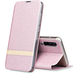 Custodia Portafoglio In Pelle Cover con Supporto L03 per Huawei P Smart Pro (2019) Oro Rosa