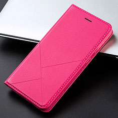 Custodia Portafoglio In Pelle Cover con Supporto L03 per Huawei Y9 Prime (2019) Rosa Caldo