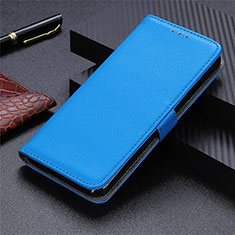 Custodia Portafoglio In Pelle Cover con Supporto L03 per Oppo A53s Cielo Blu