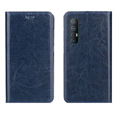 Custodia Portafoglio In Pelle Cover con Supporto L03 per Oppo Find X2 Neo Blu