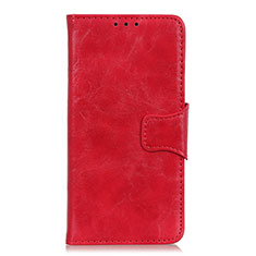 Custodia Portafoglio In Pelle Cover con Supporto L03 per Samsung Galaxy A21s Rosso