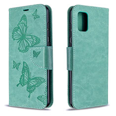 Custodia Portafoglio In Pelle Cover con Supporto L03 per Samsung Galaxy A31 Verde