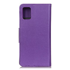 Custodia Portafoglio In Pelle Cover con Supporto L03 per Samsung Galaxy A41 Viola