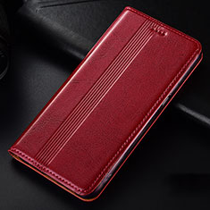 Custodia Portafoglio In Pelle Cover con Supporto L03 per Samsung Galaxy M60s Rosso