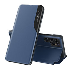 Custodia Portafoglio In Pelle Cover con Supporto L03 per Samsung Galaxy S25 Ultra 5G Blu