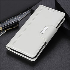 Custodia Portafoglio In Pelle Cover con Supporto L03 per Sony Xperia 8 Bianco