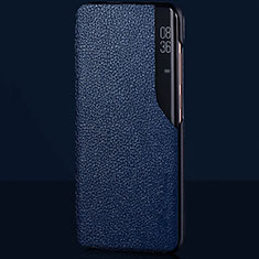 Custodia Portafoglio In Pelle Cover con Supporto L03 per Xiaomi Mi 10 Blu