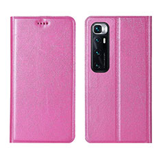 Custodia Portafoglio In Pelle Cover con Supporto L03 per Xiaomi Mi 10 Ultra Rosa