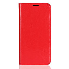 Custodia Portafoglio In Pelle Cover con Supporto L03 per Xiaomi Mi 8 Rosso