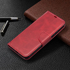 Custodia Portafoglio In Pelle Cover con Supporto L03 per Xiaomi POCO C3 Rosso