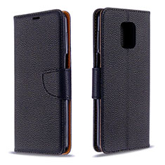 Custodia Portafoglio In Pelle Cover con Supporto L03 per Xiaomi Redmi Note 9 Pro Nero