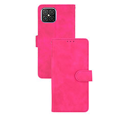 Custodia Portafoglio In Pelle Cover con Supporto L03Z per Huawei Nova 8 SE 4G Rosa Caldo