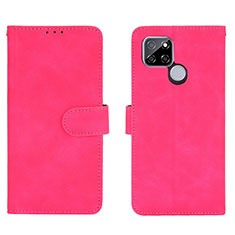 Custodia Portafoglio In Pelle Cover con Supporto L03Z per Realme Q2i 5G Rosa Caldo