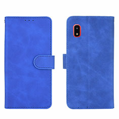 Custodia Portafoglio In Pelle Cover con Supporto L03Z per Samsung Galaxy A20 SC-02M SCV46 Blu
