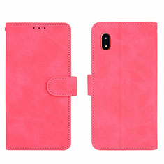 Custodia Portafoglio In Pelle Cover con Supporto L03Z per Samsung Galaxy A20 SC-02M SCV46 Rosa Caldo