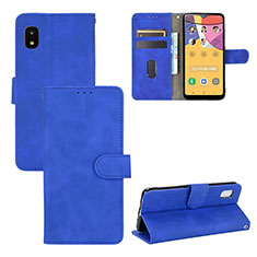 Custodia Portafoglio In Pelle Cover con Supporto L03Z per Samsung Galaxy A21 SC-42A Blu