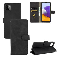 Custodia Portafoglio In Pelle Cover con Supporto L03Z per Samsung Galaxy F42 5G Nero