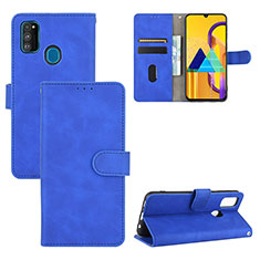 Custodia Portafoglio In Pelle Cover con Supporto L03Z per Samsung Galaxy M30s Blu