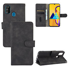 Custodia Portafoglio In Pelle Cover con Supporto L03Z per Samsung Galaxy M30s Nero