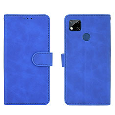 Custodia Portafoglio In Pelle Cover con Supporto L03Z per Xiaomi POCO C3 Blu