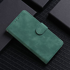 Custodia Portafoglio In Pelle Cover con Supporto L03Z per Xiaomi Poco C40 Verde