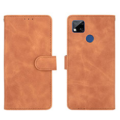 Custodia Portafoglio In Pelle Cover con Supporto L03Z per Xiaomi Redmi 10A 4G Marrone