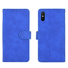 Custodia Portafoglio In Pelle Cover con Supporto L03Z per Xiaomi Redmi 9A Blu