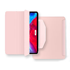 Custodia Portafoglio In Pelle Cover con Supporto L04 per Apple iPad Air 4 10.9 (2020) Rosa