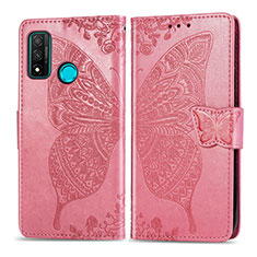 Custodia Portafoglio In Pelle Cover con Supporto L04 per Huawei Nova Lite 3 Plus Rosa