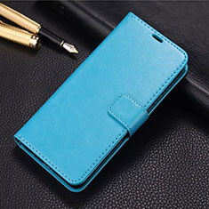 Custodia Portafoglio In Pelle Cover con Supporto L04 per Huawei P Smart Pro (2019) Cielo Blu