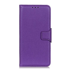 Custodia Portafoglio In Pelle Cover con Supporto L04 per LG Velvet 5G Viola