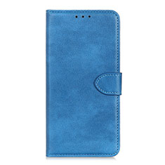 Custodia Portafoglio In Pelle Cover con Supporto L04 per Nokia C3 Cielo Blu