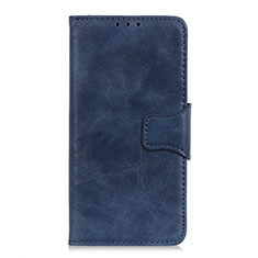 Custodia Portafoglio In Pelle Cover con Supporto L04 per Oppo A91 Blu